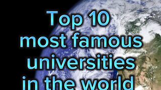 Best Famous universities