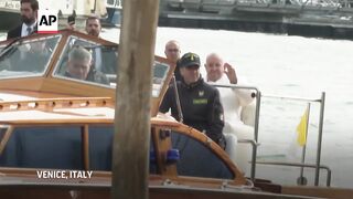 Catholic faithful in Venice react to the visit of Pope Francis.