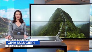 Hundreds bid farewell to Haiku Stairs during final hike before removal
