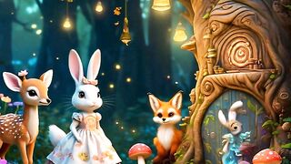 "Wild Beauty: A Magical Encounter with Forest Animals"