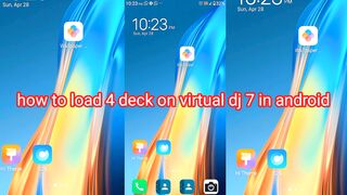 How to 4 decks work in virtual dj 7 on Android