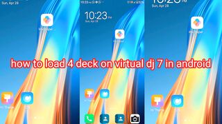 How to 4 decks work in virtual dj 7 on Android