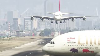 Airplane Accidently Came in the Runway During Landing Of A380...