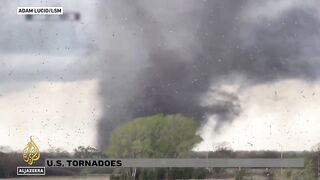 US tornadoes_ Dozens of twisters hit Midwest states.