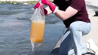 I Tried to Purify the Dirtiest River in America.. ???? #shorts