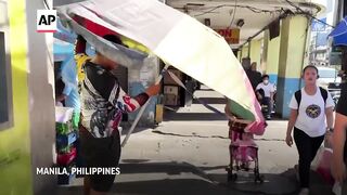 Intense heat prompts Philippines to order public school students to stay home.