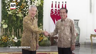 Outgoing leaders and successors of Indonesia and Singapore hold talks on economy and defence ties.