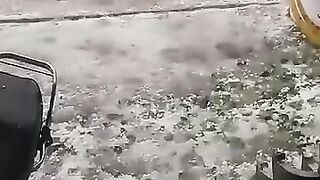 Raining in jehlum