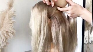 Party ????  hair style for long hair.. must try..