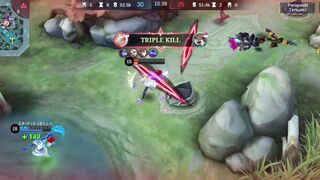 MOBILE LEGEND | MIKRO AND MAKRO RUBY BY PIPIS JELLY VS 2 PLAYER NUUB