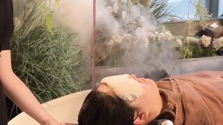 Hair fall therapy ✨️ head spa
