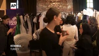 Palestinian designer shines at Modest Fashion Week.