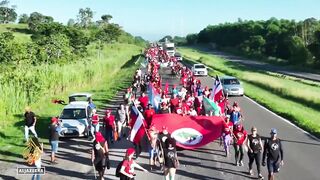Brazil land reform protests_ Activists occupy 'unproductive' land.