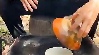 برجر صيني بيض مقلي بالطريقة التقليدية