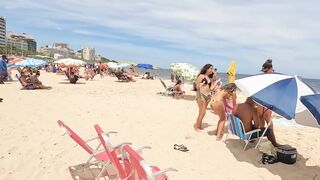 LEBLON Beach A Beautiful Day Brazil. Beautiful Day Brazil enjoying life with beach summer ????