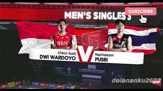 Chico Aura Dwi Wardoyo (INA) vs Nachakom Pusri (THA) Thomas & Uber Cup 2024