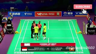 Apriyani RAHAYU (INA) Siti Fadia Silva RAMADHANTI vs Husina KOBUGABE  (UGA) Gladys MBABAZI BWF Thomas & Uber Cup Finals 2024