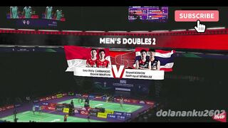 Leo Rolly CARNANDO (INA) Daniel MARTHIN vs SOTHON (THA) TRINKAJEE BWF Thomas & Uber Cup Finals 2024