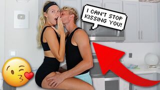 I Can't Stop Kissing And Hugging My Girlfriend Prank!!