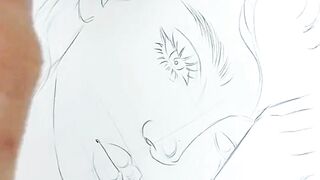 طريقة الرسم بالقهوة ❤️