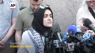 Pro-Palestinian protesters defy Columbia University's deadline to disband camp or face suspension.