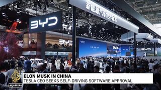 Elon Musk meets China’s No 2 official in Beijing.