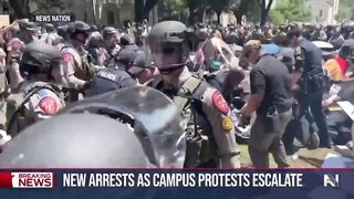 Pro-Palestinian protests and arrests grow on campuses nationwide.