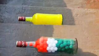 Crushing Glass Bottles and Crunchy Things #asmr #shorts #asmrsounds #experiment