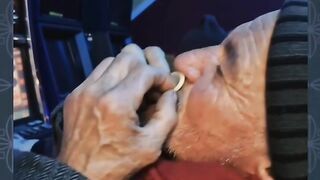 Watch this funny old men video how to eat Condom