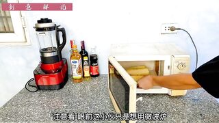 Microwave oven change in to simple oven DIY