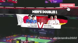 Takuro HOKI (JPN) Yugo KOBAYASHI vs  SEIDEL (GER) Jan Colin VOELKE BWF Thomas & Uber Cup Finals 2024