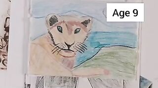 How her drawing abilities change throughout the years