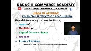 Basic Accounting | Heads Of Account | Capital | Owner's Equity | in Urdu Hindi