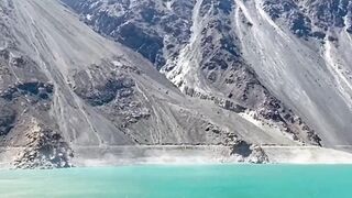 Beautiful scenes of sadpara lake