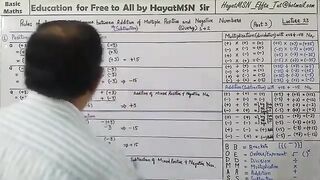 Rules for Positive and Negative Numbers Basic