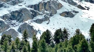 Mountain covered with snow