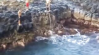 Jumping into the pool of death.