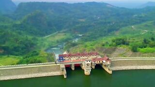 wow, the Jatigede Dam is pretty too | At first glance it looks like a Chinese wall