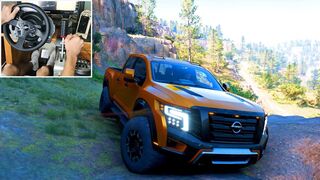 A Freeride in a Nissan Titan on a dangerous realistic offroading climbing Copper Canyon ,