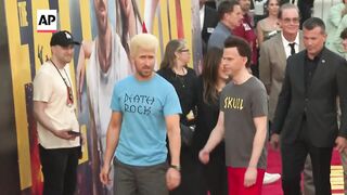 Ryan Gosling and Mikey Day's Beavis and Butt-head arrive at 'The Fall Guy' premiere.