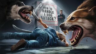 How do you handle a dog attack?