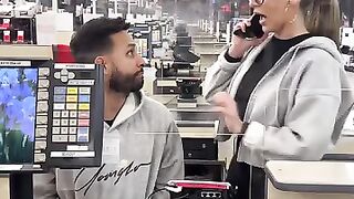When your mom leaves you at checkout
