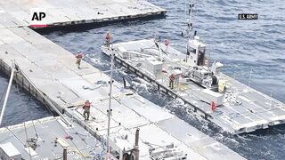 US is building a pier off Gaza to bring in humanitarian aid.