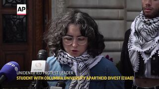 Columbia University protesters vow to remain at Hamilton Hall.