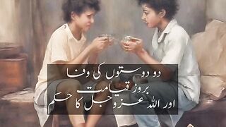 دوستوں کی وفا پر الله کی رضا