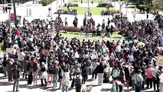 San Diego State University students stage walkout,  to divest from Israel
