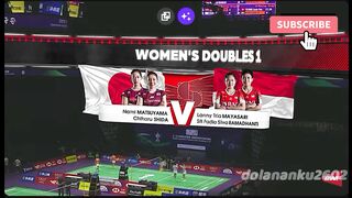 Nami MATSUYAMA (JPN) Chiharu SHIDA vs Lanny Tria MAYASARI (INA) Siti Fadia Silva RAMADHANTI BWF Thomas & Uber Cup Finals 2024