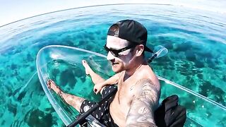 Catch And Cook In A Transparent Kayak