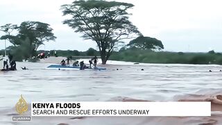 Kenya searches for missing people amid deadly floods.
