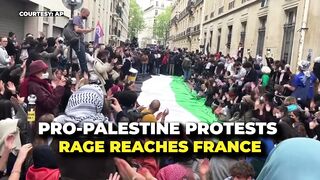 Pro-Palestine Protests Reach France| Demonstrators Seize University| French Police Drag Students Out